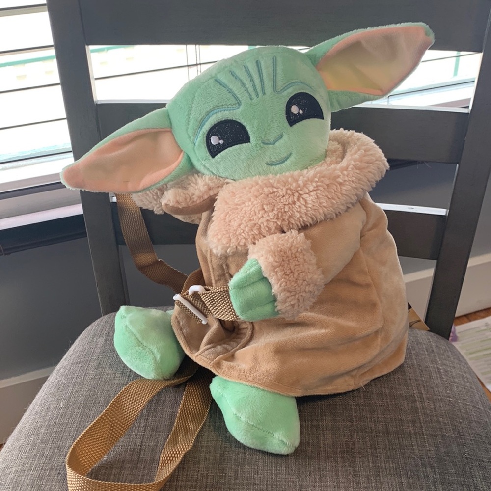 Disney Star Wars Baby Yoda Grogu plush bag